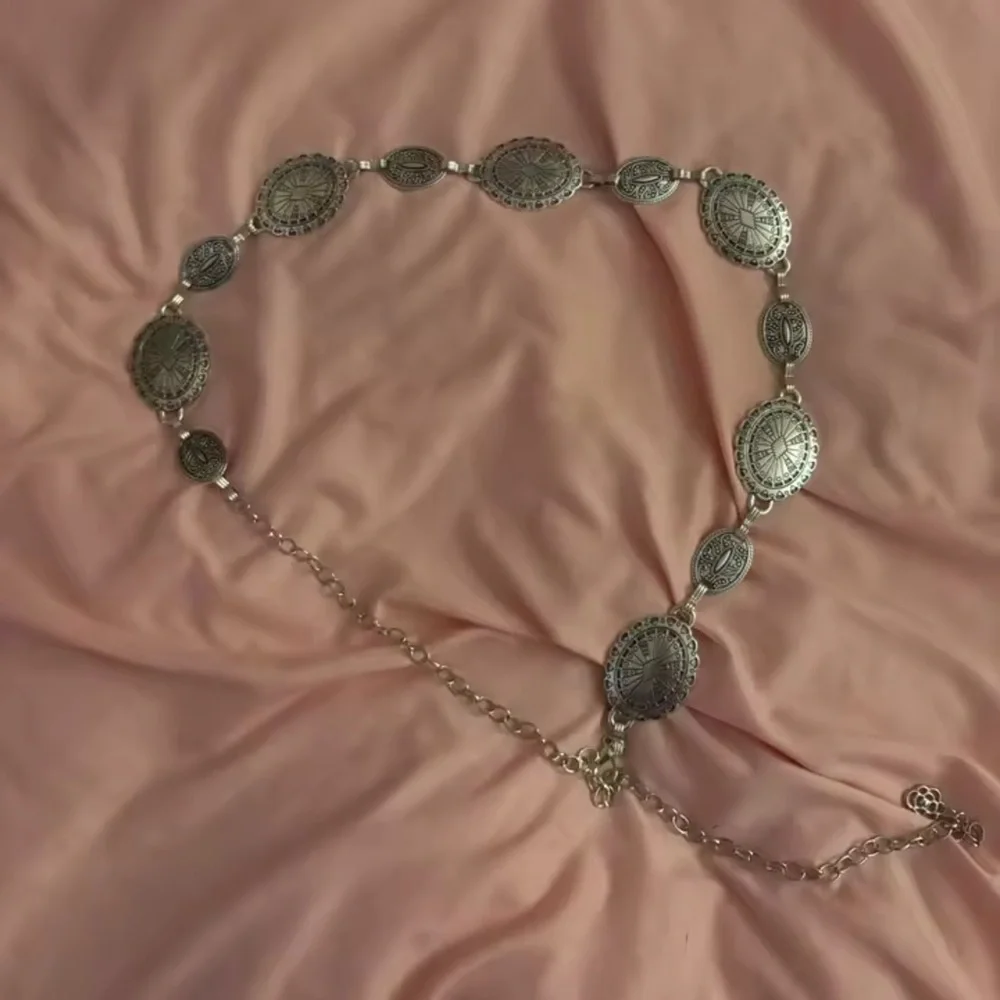 Vintage Silver Medallion Belt